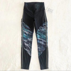 NWT Lululemon Run to Reset Tights 25", Black/Frozen Island Multi, Women's 4NWT